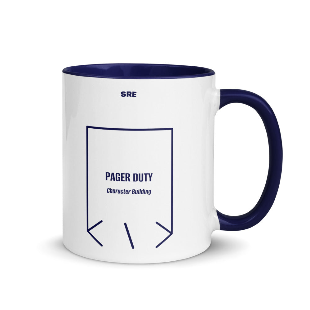 Pager Duty — Dark Blue Dark Blue back mockup (11 oz)