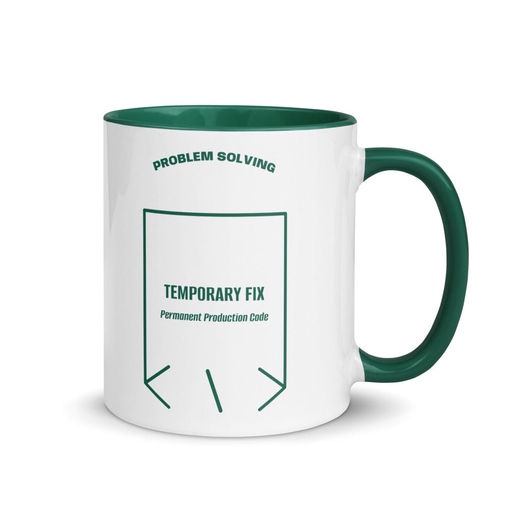 Temporary Fix — Dark Green Dark Green back mockup (11 oz)