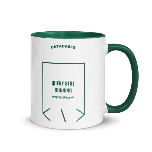 Query Still Running — secondary back mockup