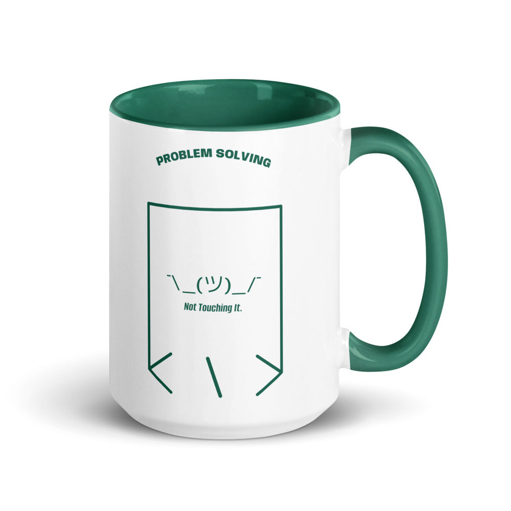 ¯\_(ツ)_/¯ — Dark Green Dark Green back mockup (15 oz)