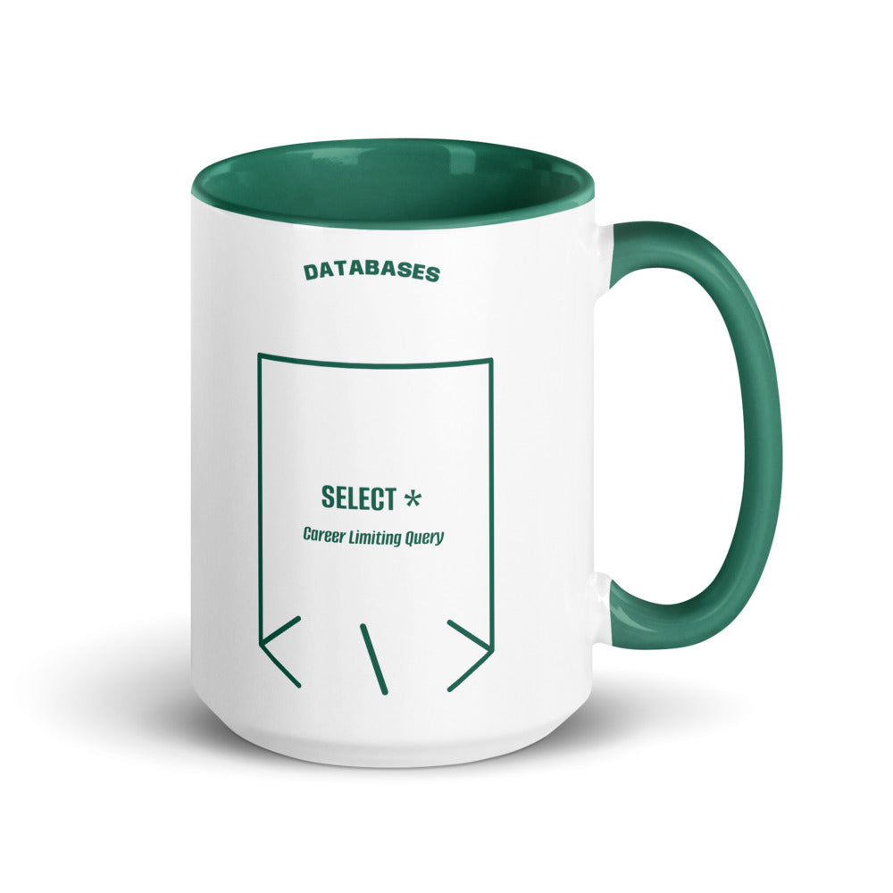SELECT * — Dark Green Dark Green back mockup (15 oz)