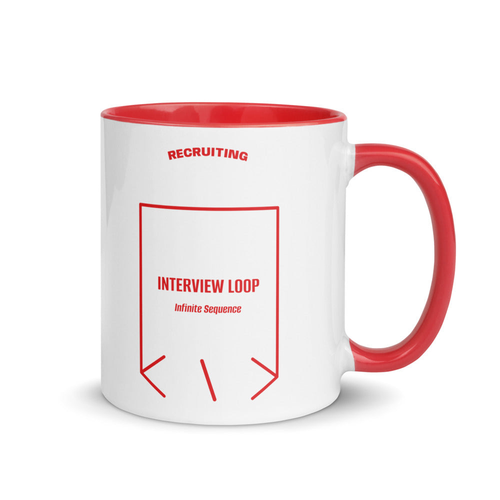Interview Loop — Red Red back mockup (11 oz)