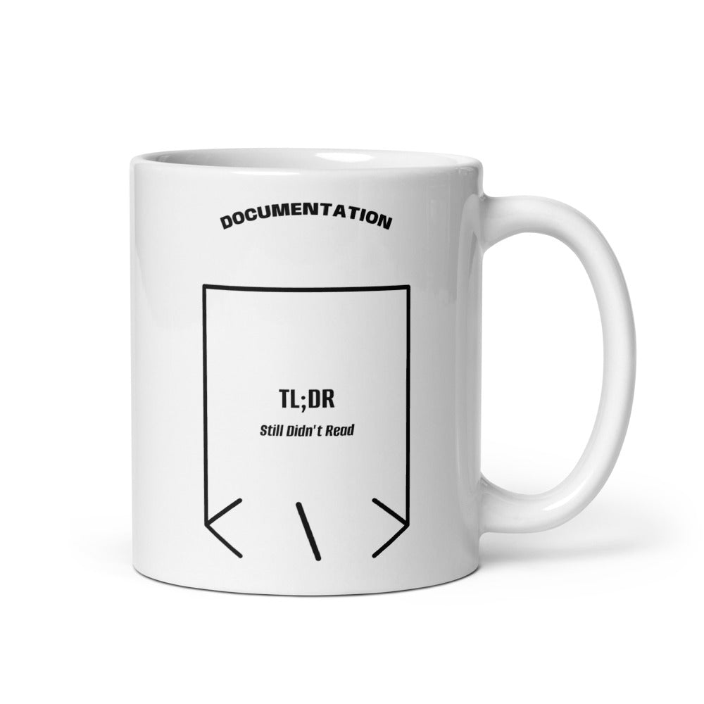 TL;DR — White Black back mockup (11 oz)