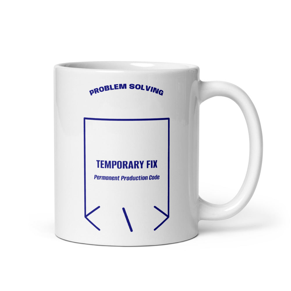 Temporary Fix — White Navy back mockup (11 oz)