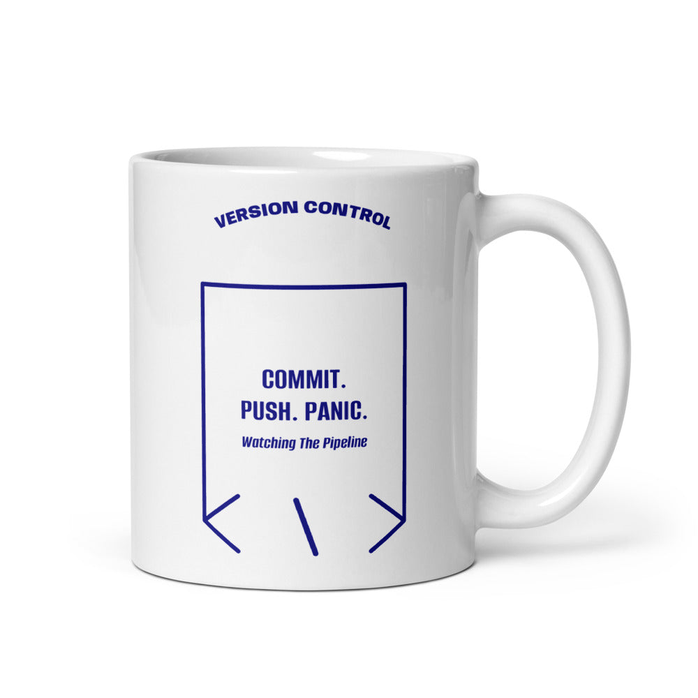Commit. Push. Panic. — secondary back mockup