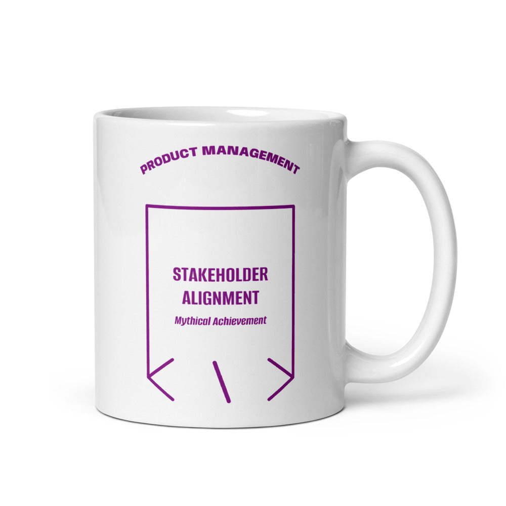 Stakeholder Alignment — White Purple back mockup (11 oz)