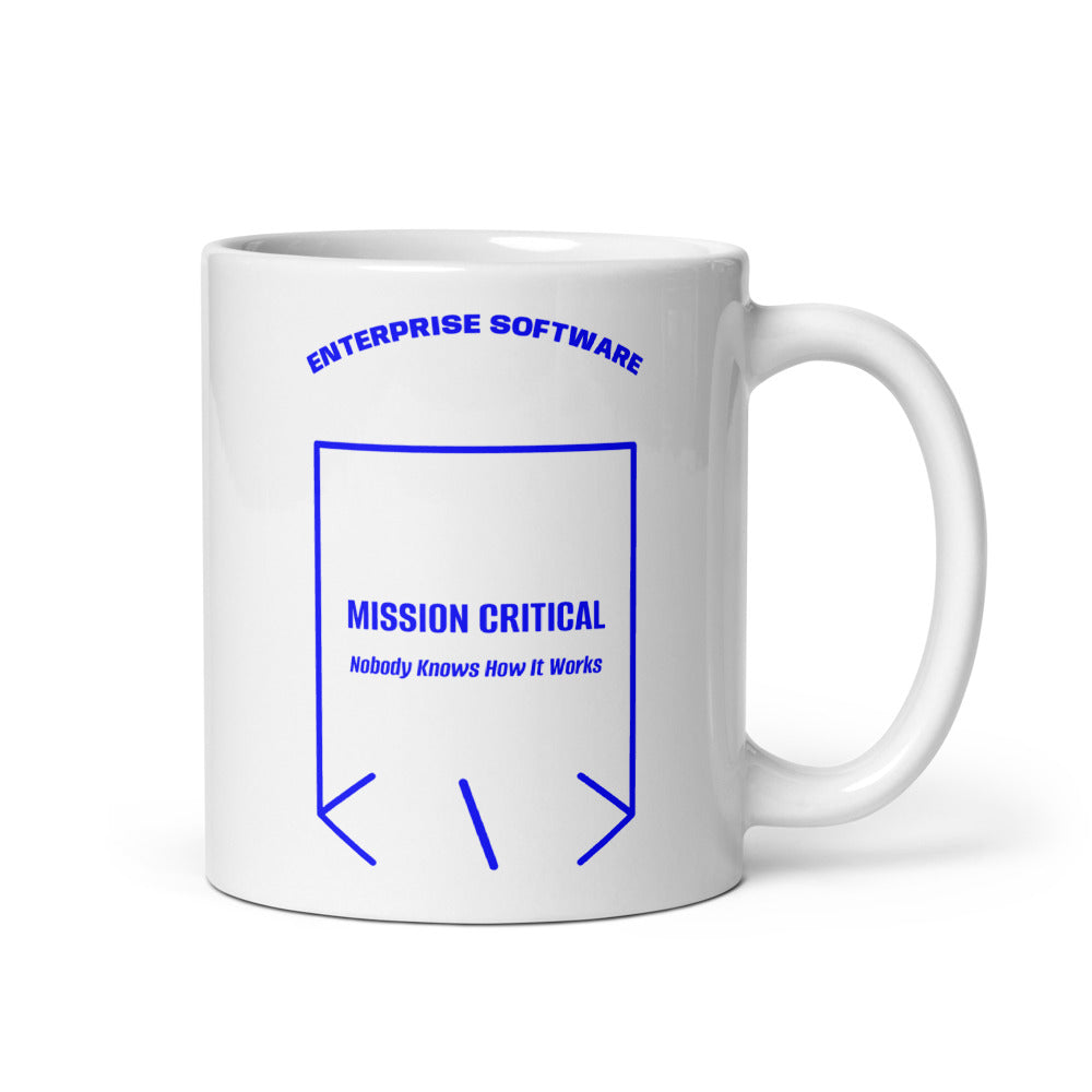 Mission Critical — White Blue back mockup (11 oz)