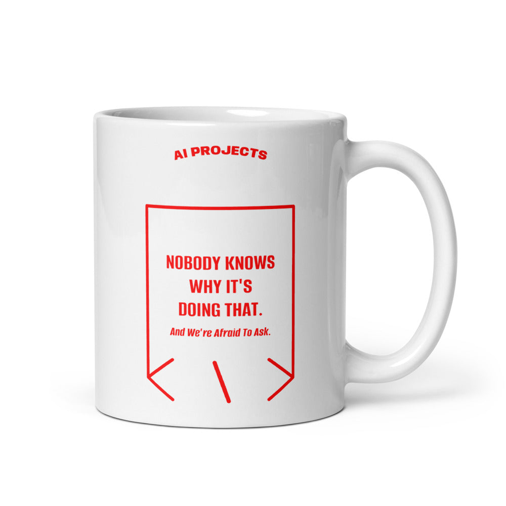 Nobody Knows Why It's Doing That. — White Red back mockup (11 oz)