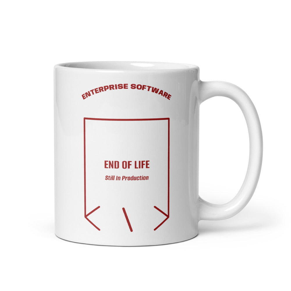 End Of Life — White Brown back mockup (11 oz)