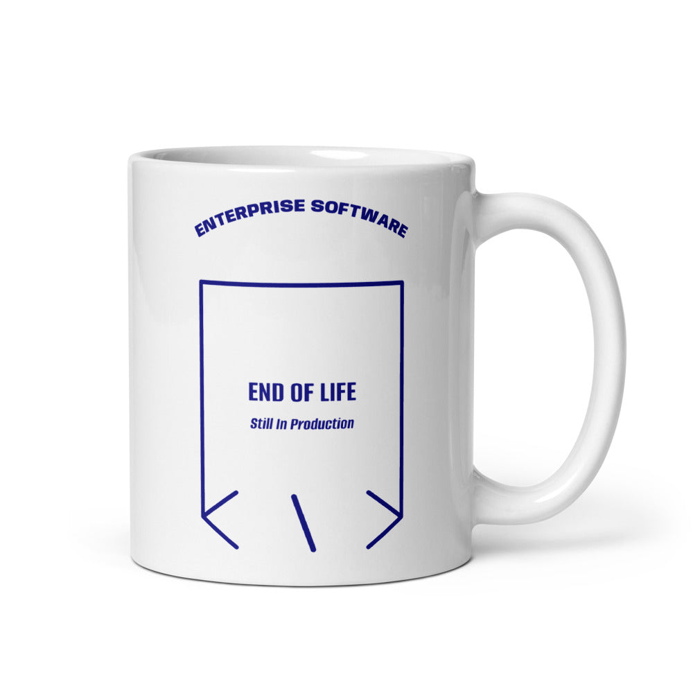 End Of Life — White Navy back mockup (11 oz)