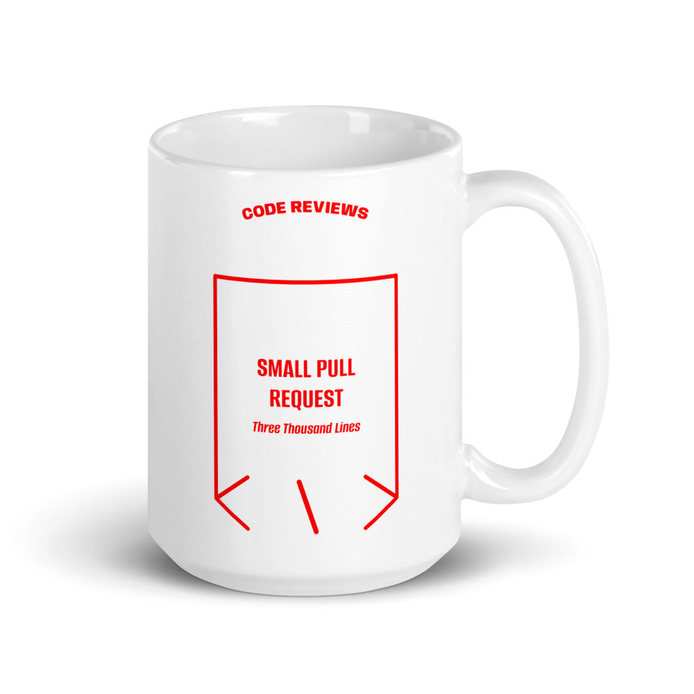 Small Pull Request — White Red back mockup (15 oz)