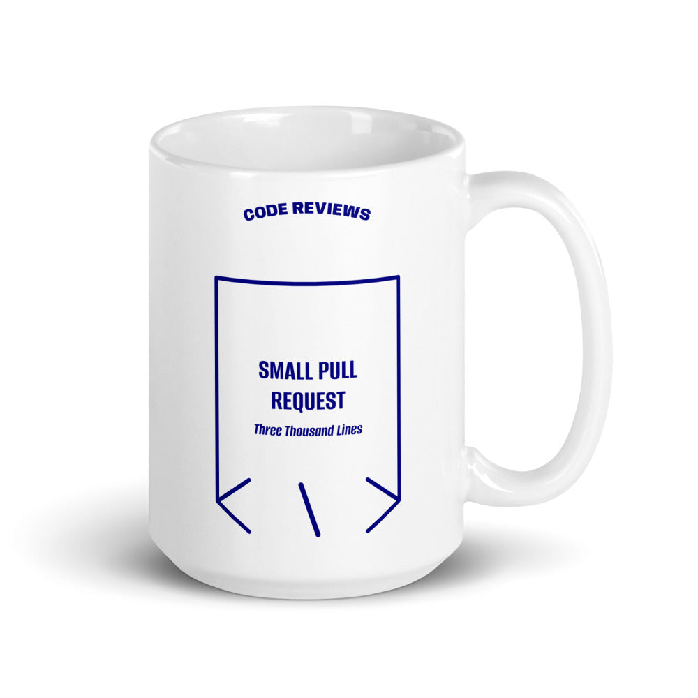 Small Pull Request — White Navy back mockup (15 oz)