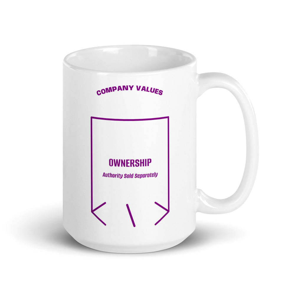 Ownership — White Purple back mockup (15 oz)