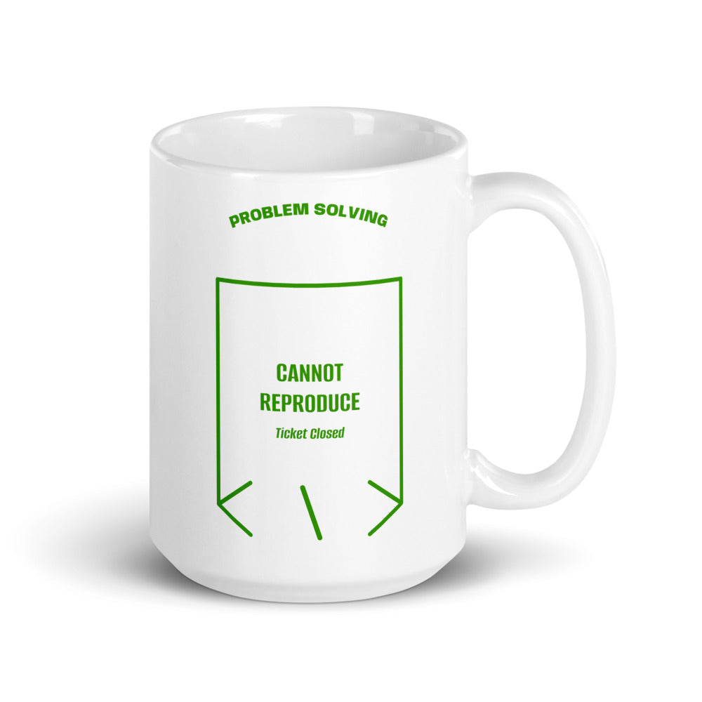 Cannot Reproduce — White Green back mockup (15 oz)