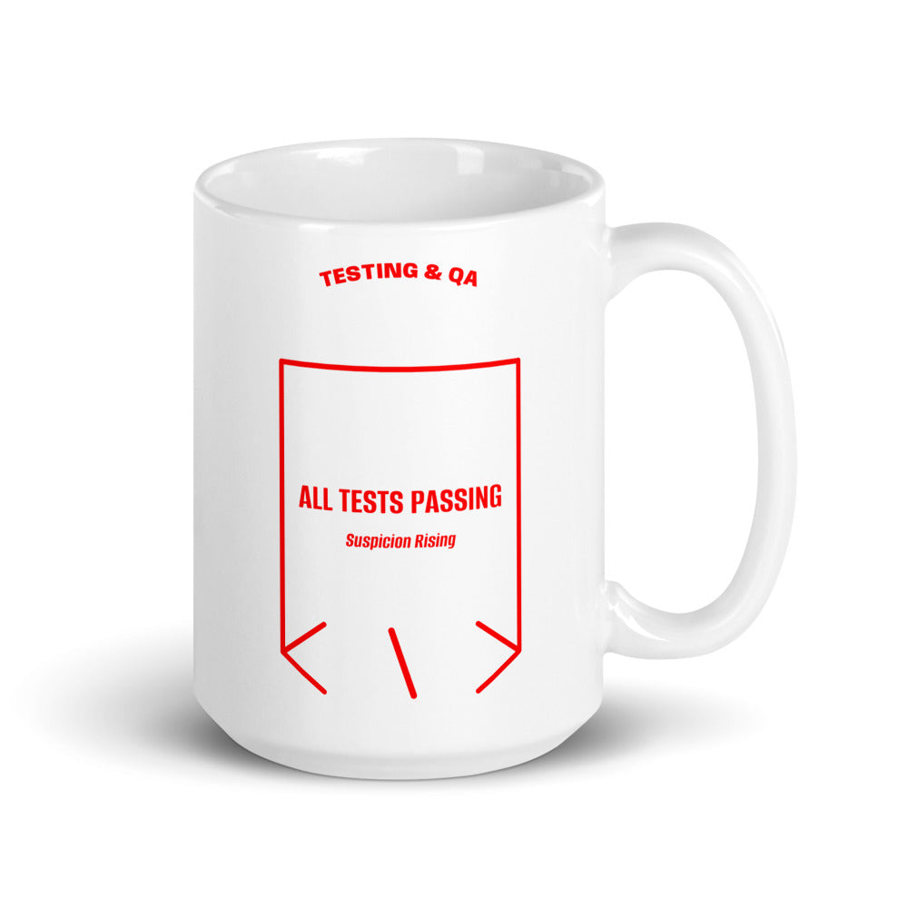 All Tests Passing — White Red back mockup (15 oz)
