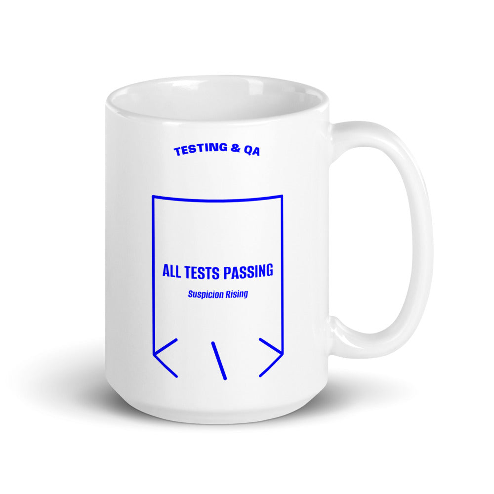 All Tests Passing — White Blue back mockup (15 oz)