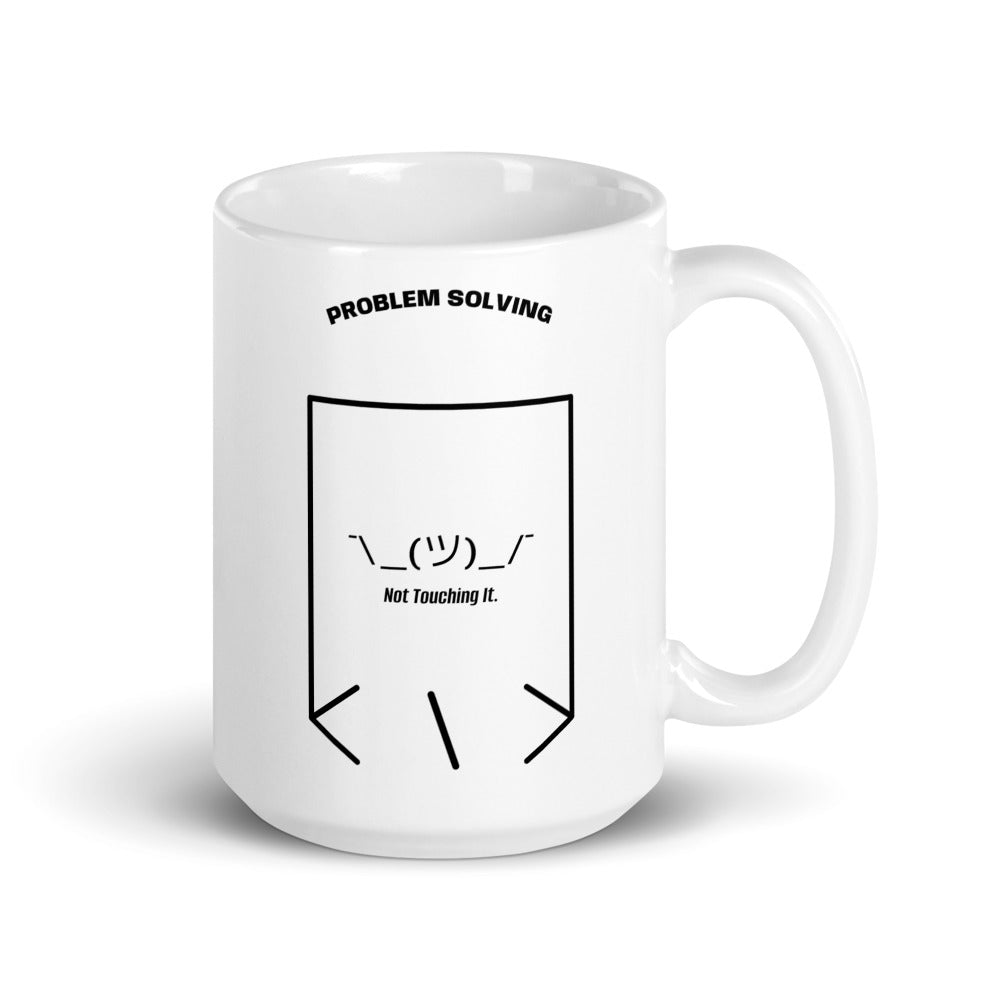 ¯\_(ツ)_/¯ — White Black back mockup (15 oz)