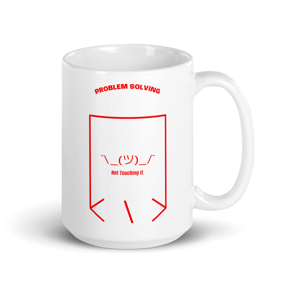¯\_(ツ)_/¯ — White Red back mockup (15 oz)