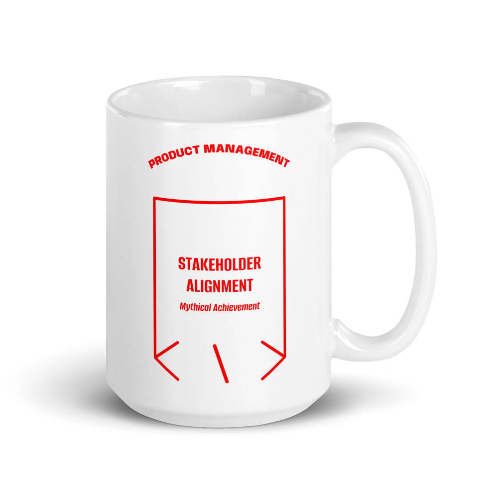 Stakeholder Alignment — White Red back mockup (15 oz)