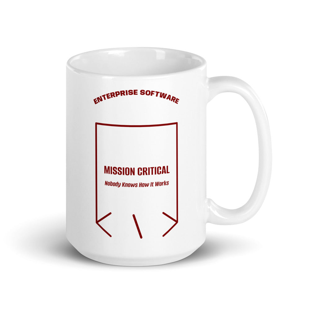 Mission Critical — White Maroon back mockup (15 oz)