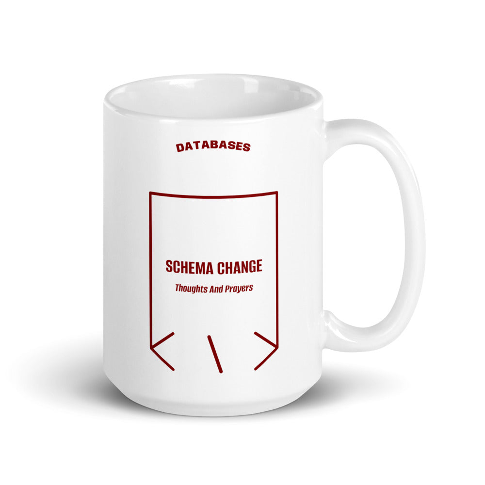 Schema Change — White Maroon back mockup (15 oz)