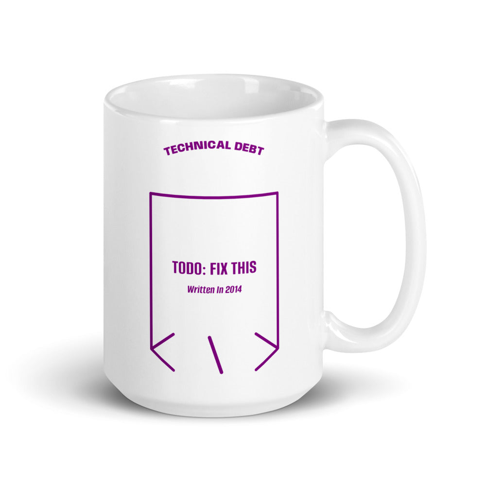TODO: Fix This — White Purple back mockup (15 oz)