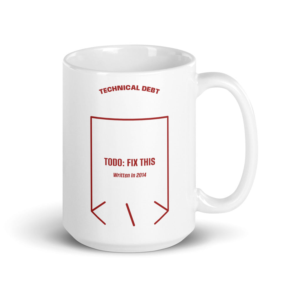 TODO: Fix This — White Brown back mockup (15 oz)