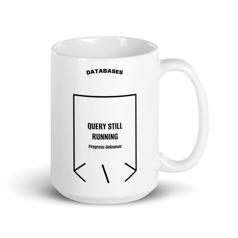 Query Still Running — White Black back mockup (15 oz)