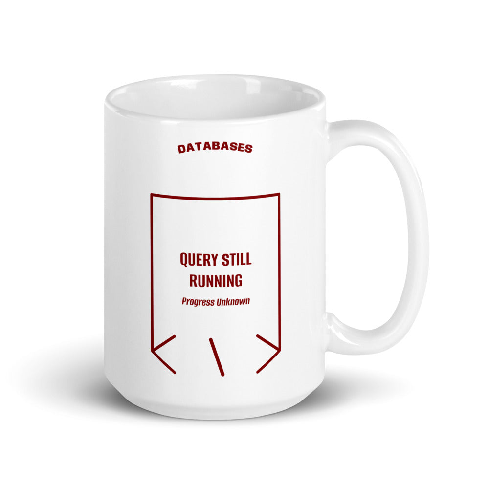 Query Still Running — White Maroon back mockup (15 oz)