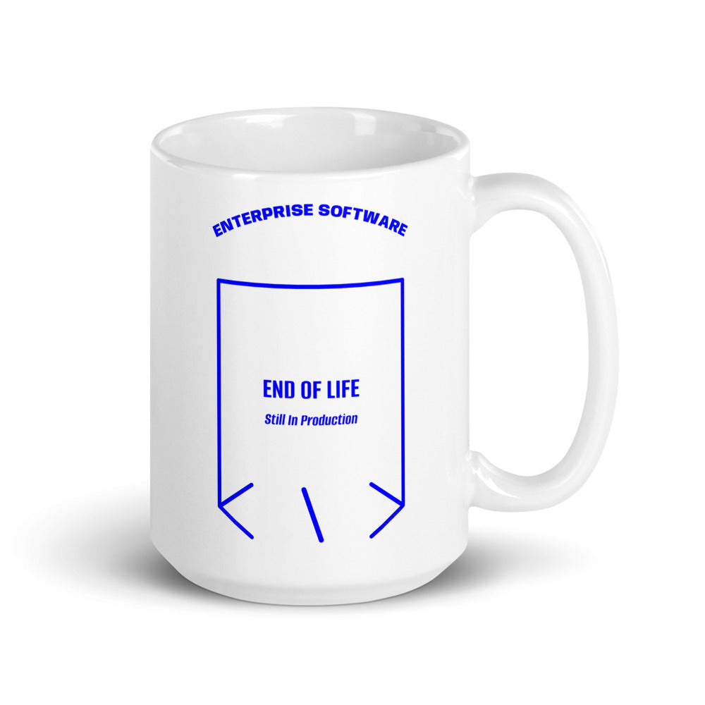 End Of Life — White Blue back mockup (15 oz)