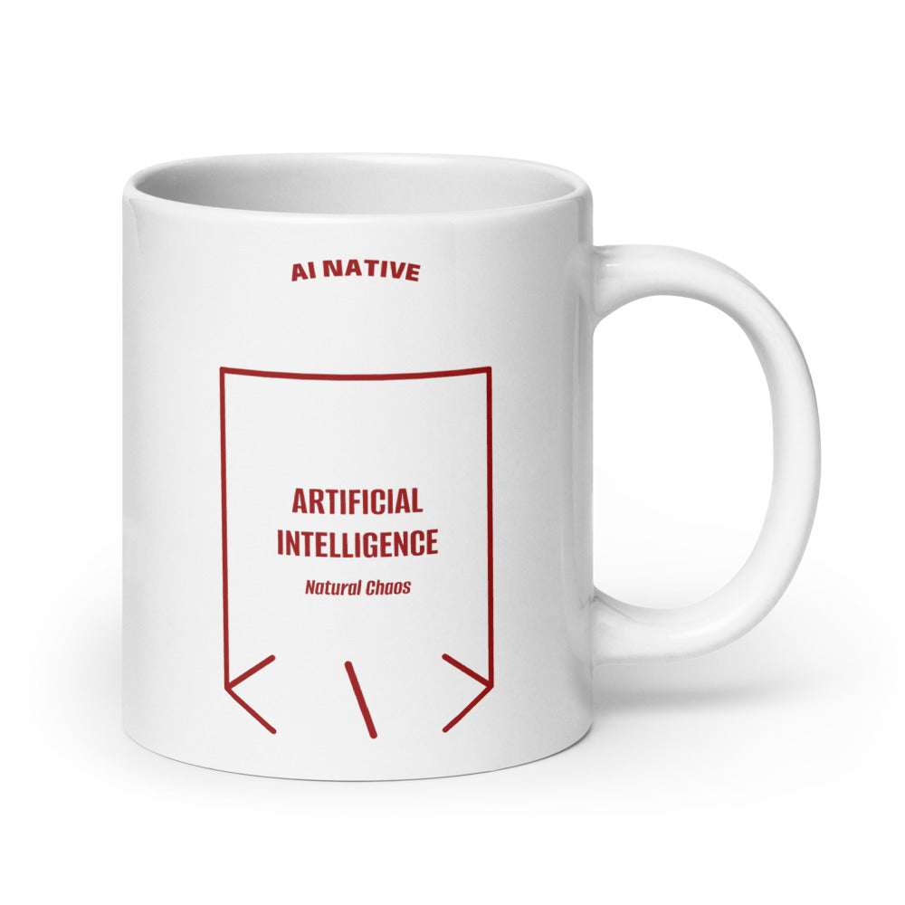 Artificial Intelligence — White Brown back mockup (20 oz)