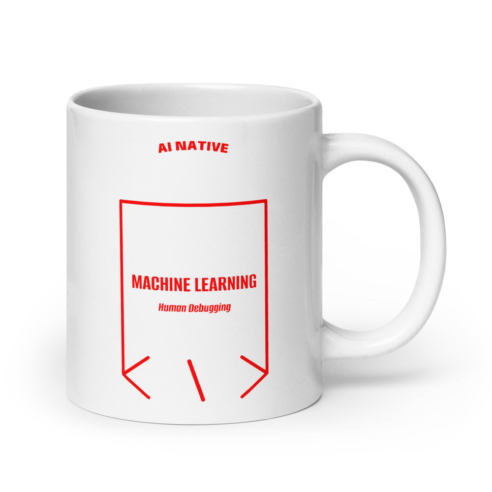 Machine Learning — White Red back mockup (20 oz)