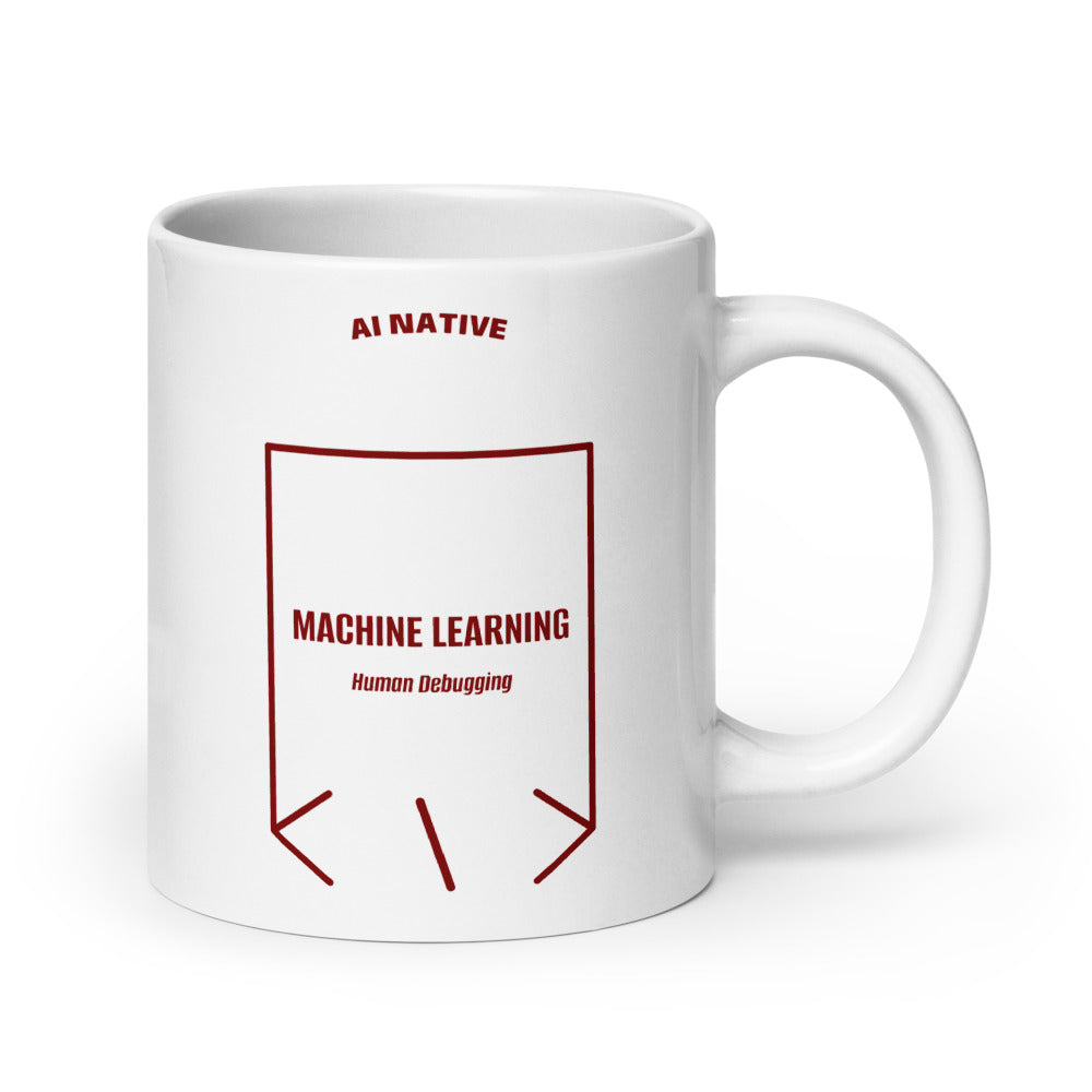 Machine Learning — White Maroon back mockup (20 oz)