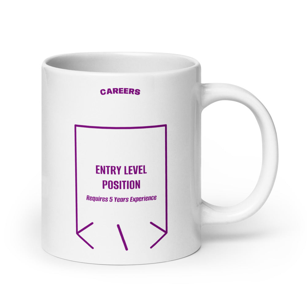 Entry Level Position — White Purple back mockup (20 oz)