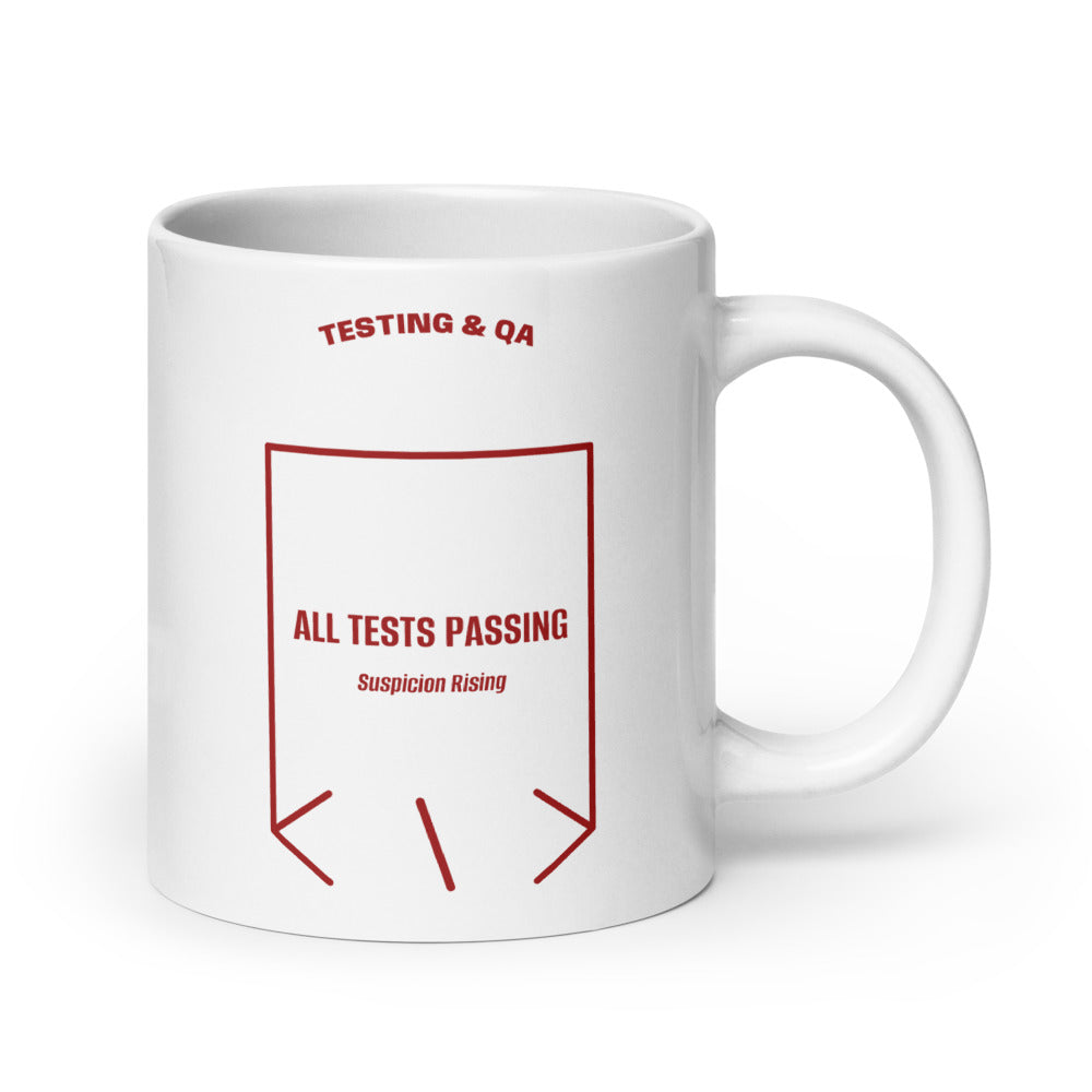 All Tests Passing — White Brown back mockup (20 oz)
