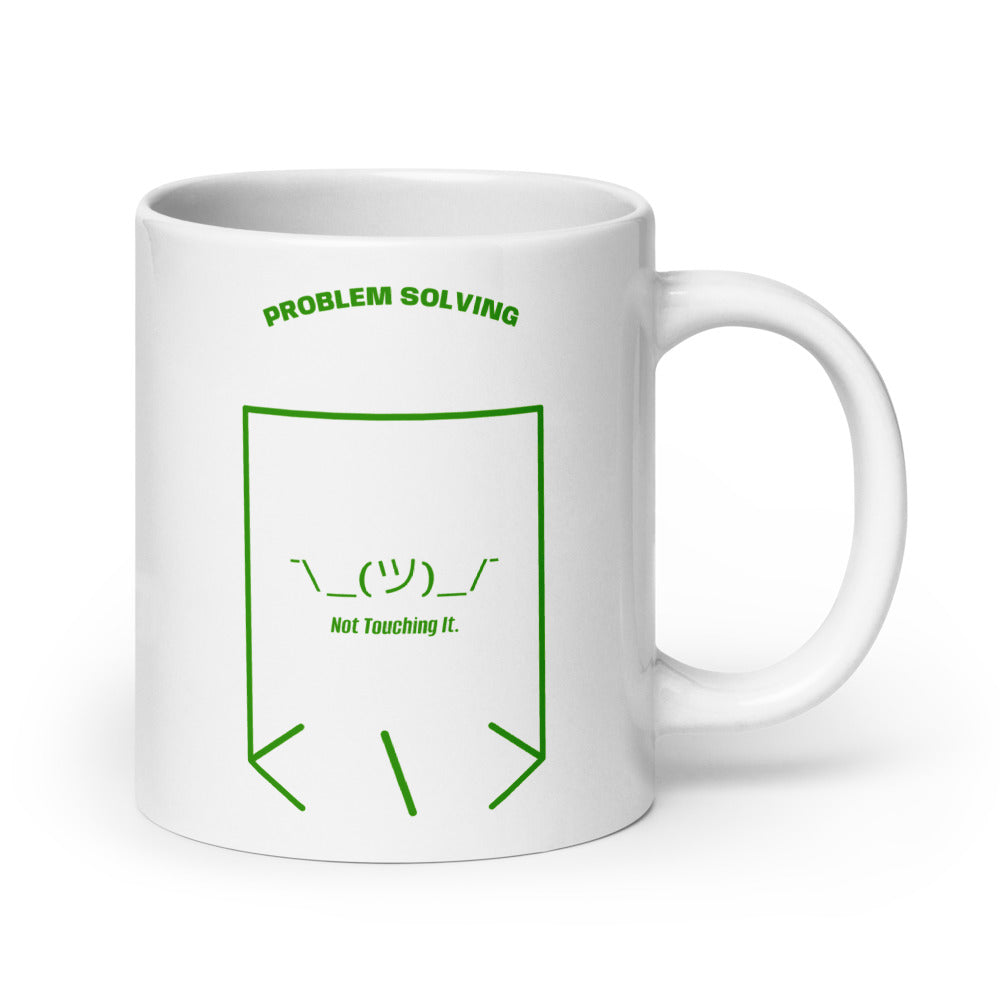 ¯\_(ツ)_/¯ — White Green back mockup (20 oz)