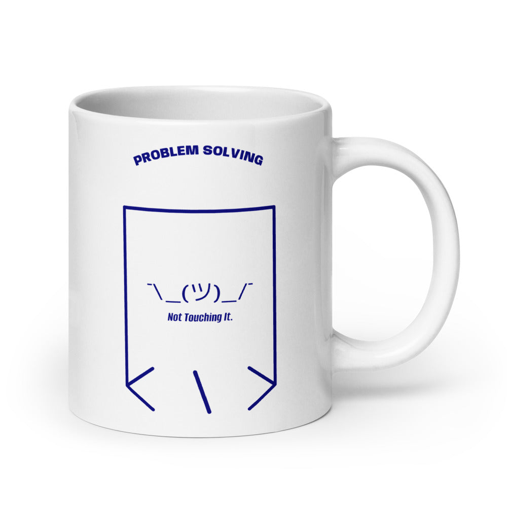 ¯\_(ツ)_/¯ — White Navy back mockup (20 oz)
