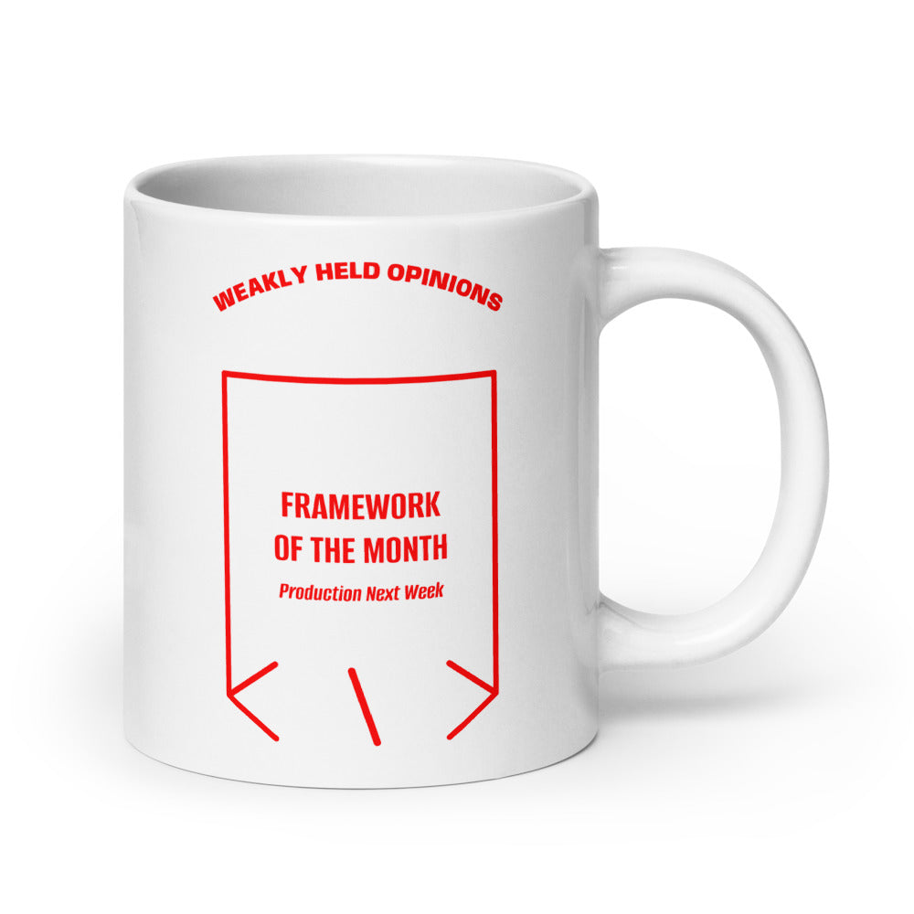 Framework Of The Month — White Red back mockup (20 oz)