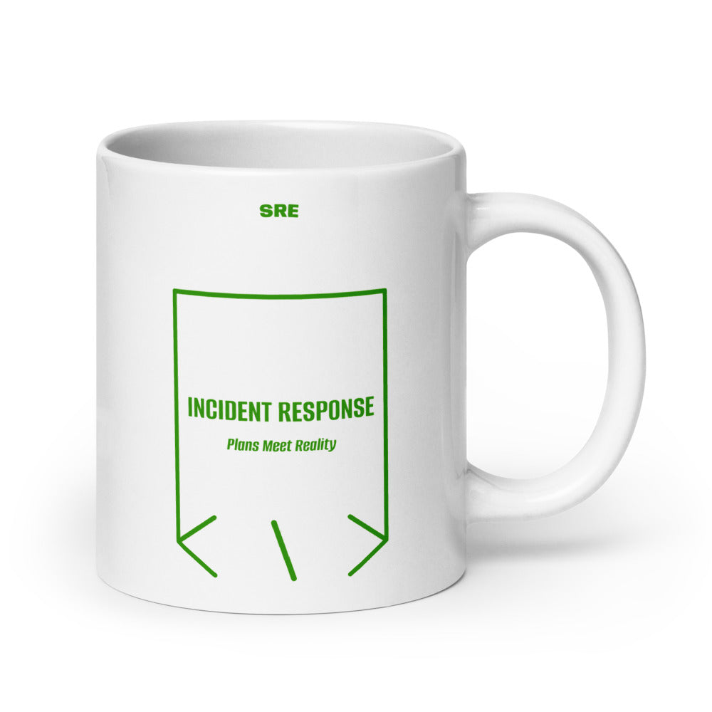 Incident Response — White Green back mockup (20 oz)