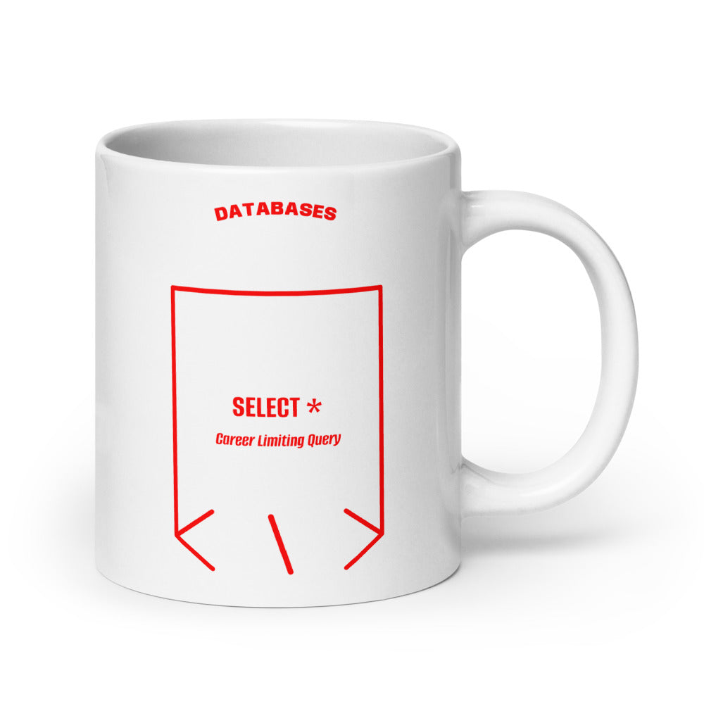 SELECT * — White Red back mockup (20 oz)