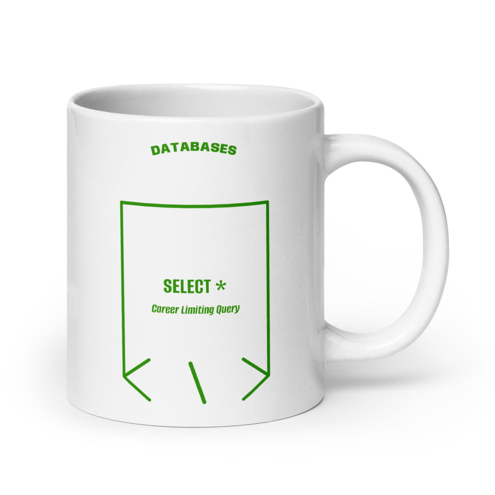 SELECT * — White Green back mockup (20 oz)