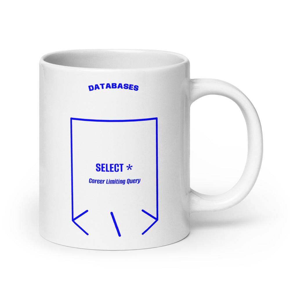 SELECT * — White Blue back mockup (20 oz)