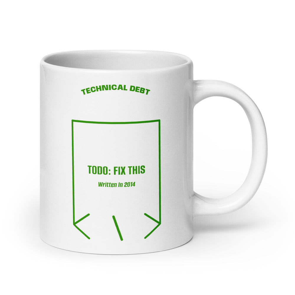 TODO: Fix This — White Green back mockup (20 oz)