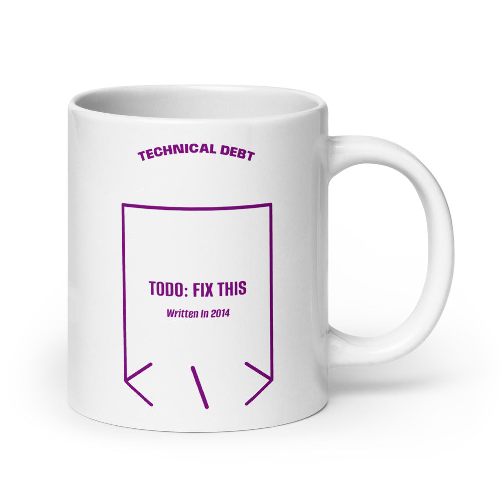 TODO: Fix This — White Purple back mockup (20 oz)