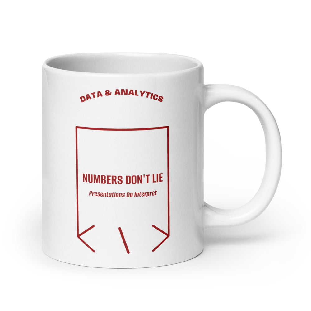 Numbers Don't Lie — White Brown back mockup (20 oz)