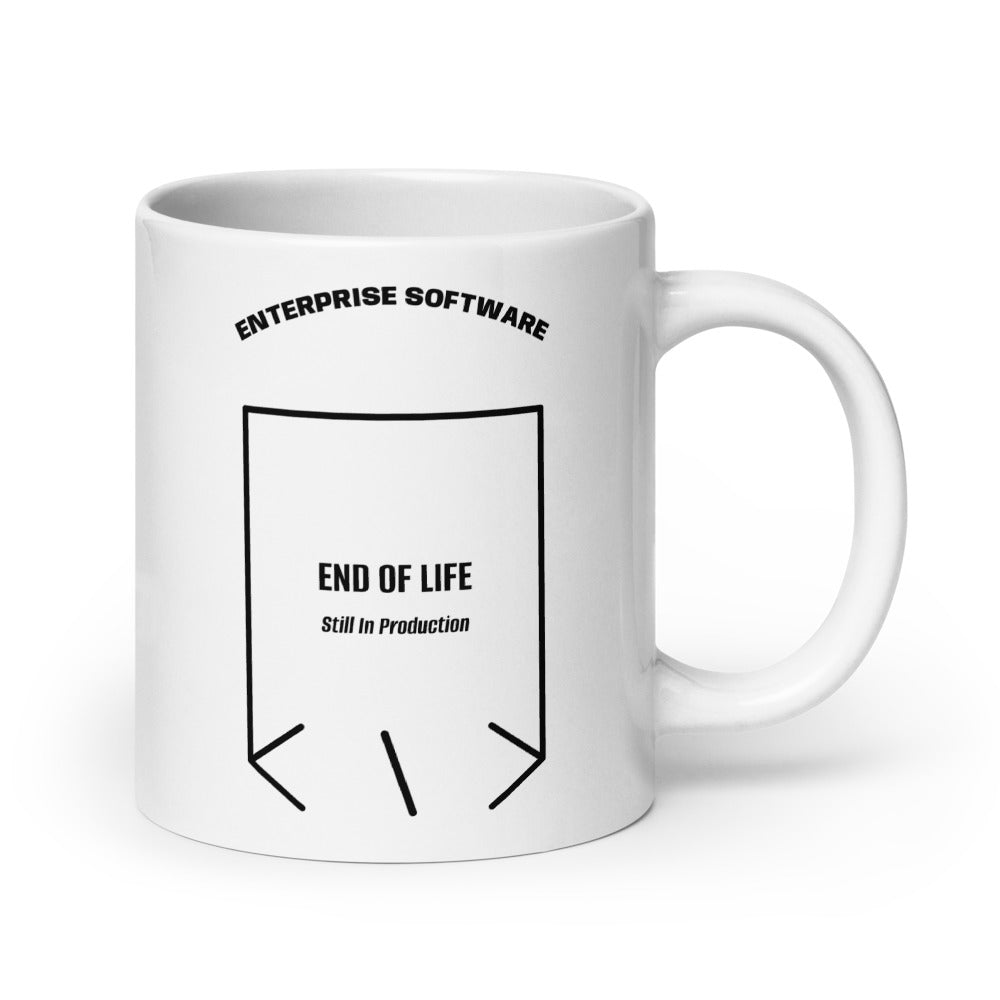 End Of Life — White Black back mockup (20 oz)