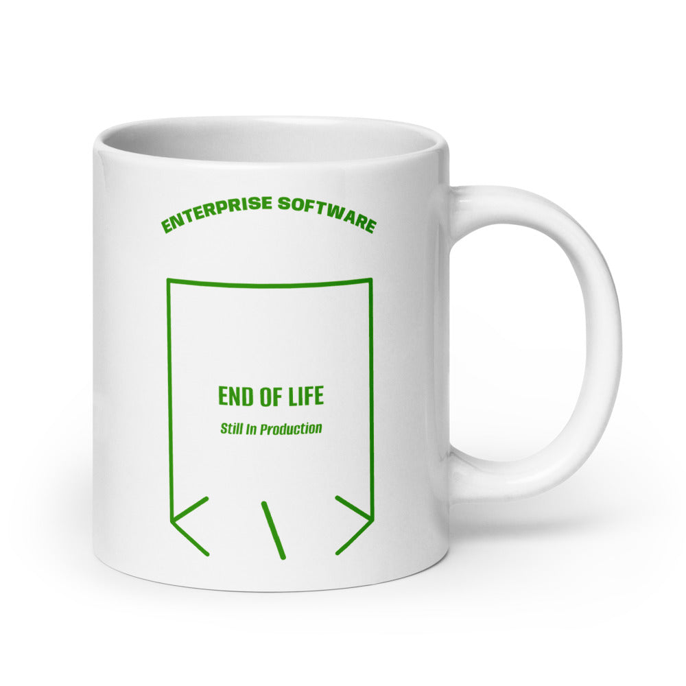 End Of Life — White Green back mockup (20 oz)