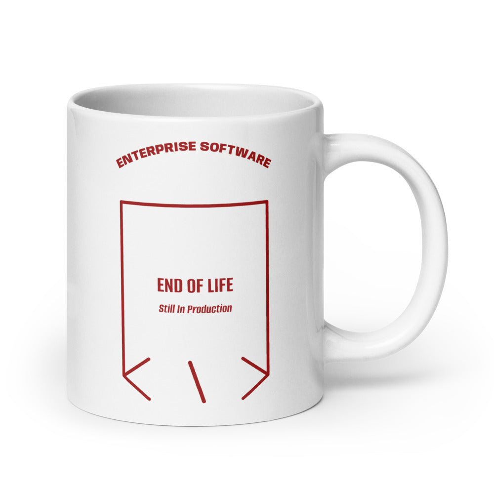 End Of Life — White Brown back mockup (20 oz)