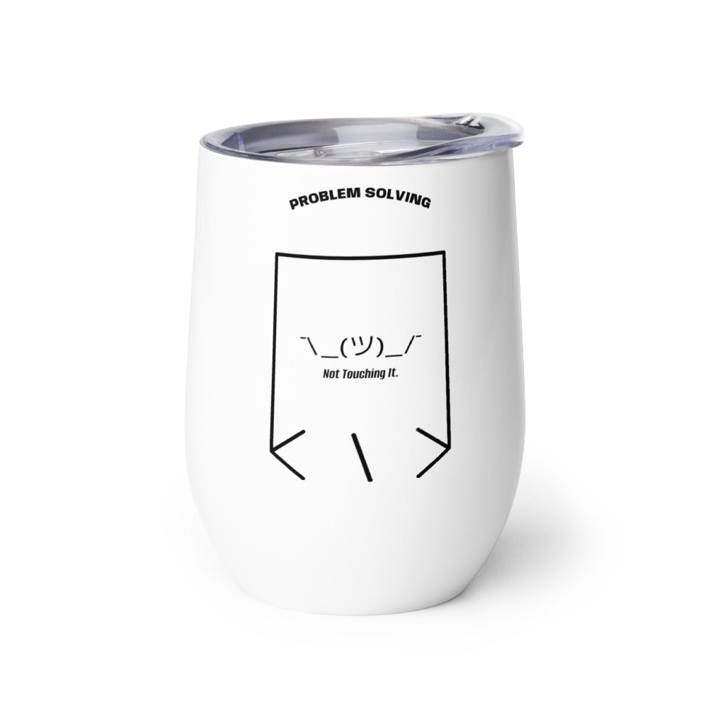 ¯\_(ツ)_/¯ — White Black back mockup (12 oz)
