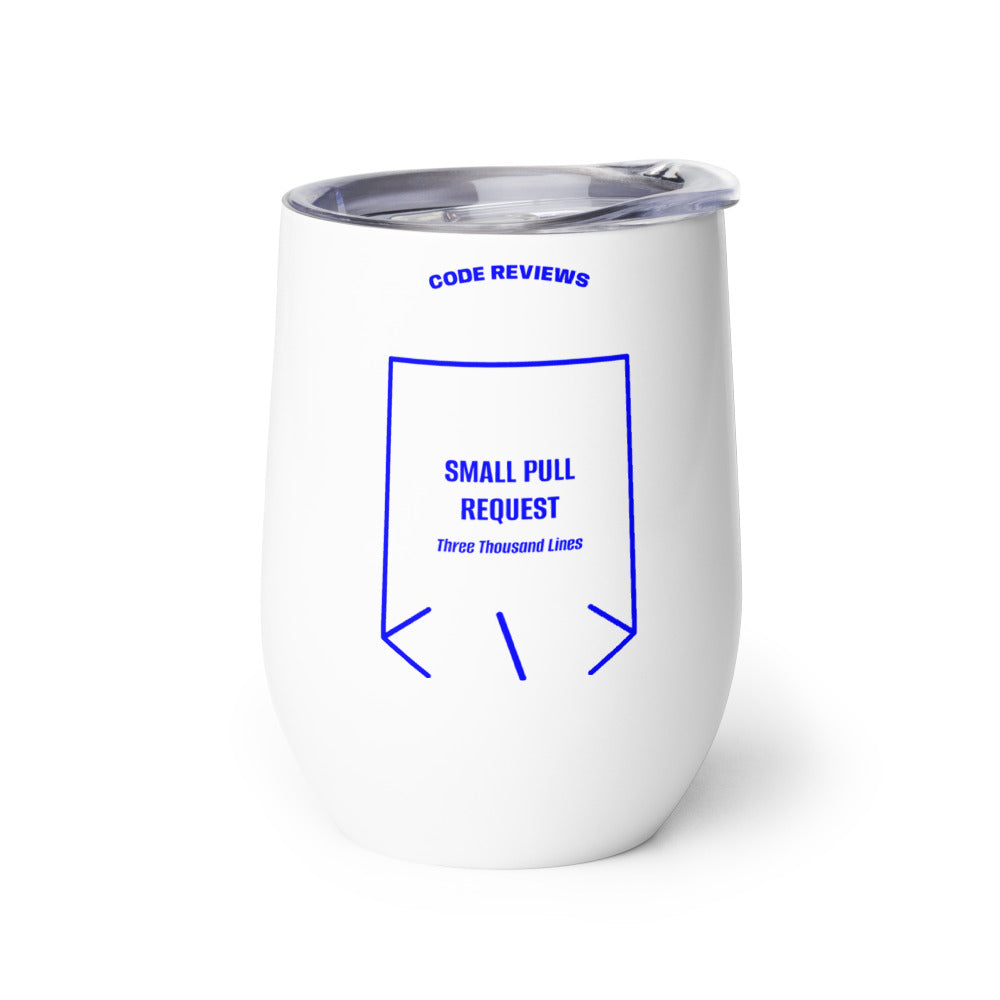 Small Pull Request — White Blue back mockup (12 oz)